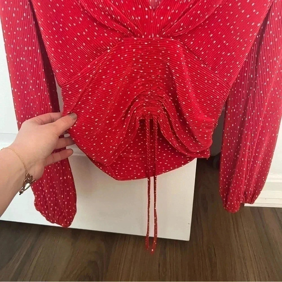 Maje Plunge Neckline Long Sleeve Crop Top- Size S; Excellent Condition - Picture 4 of 11